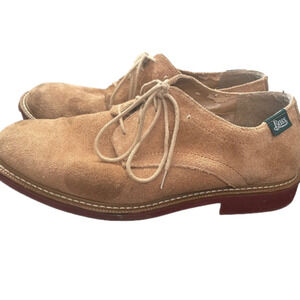 Mens Bass Elwood tan suede shoes size 9.5 Wide